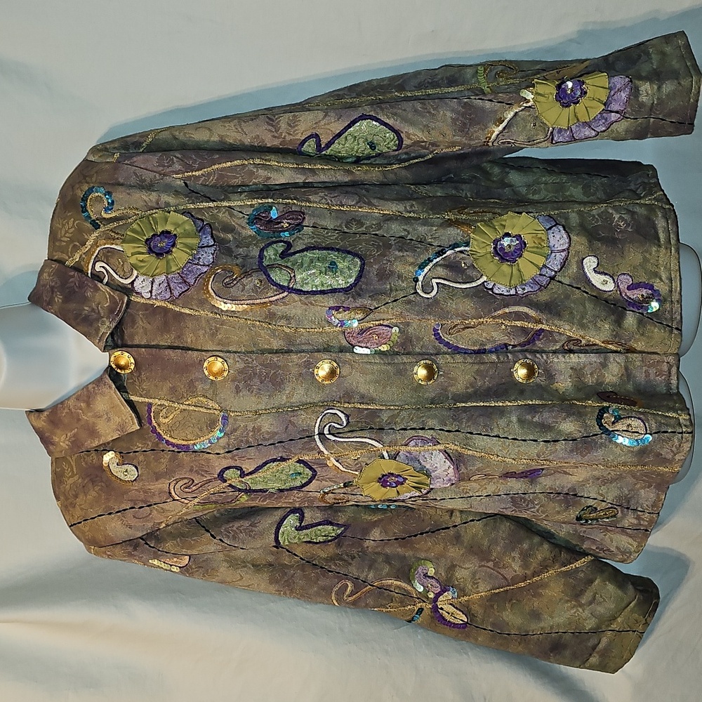 Indigo Moon Fun Embellished Blazer - Picture 10 of 13